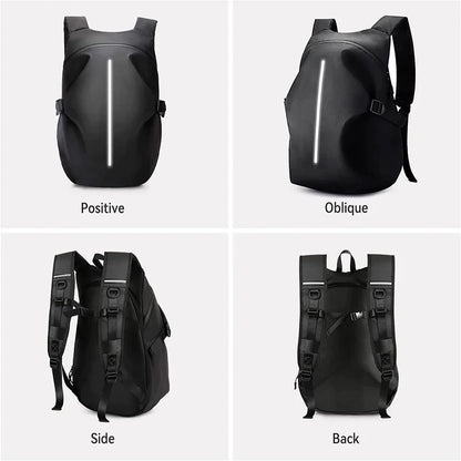 Motorcycle Helmet Backpack 40L with Laptop Pocket and Reflective Strips