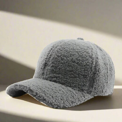 Teddy Fabric Adjustable Hat for Fall and Winter Casual Wear