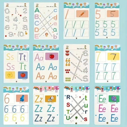 Reusable Early Learning Handwriting Practice Book for Toddlers