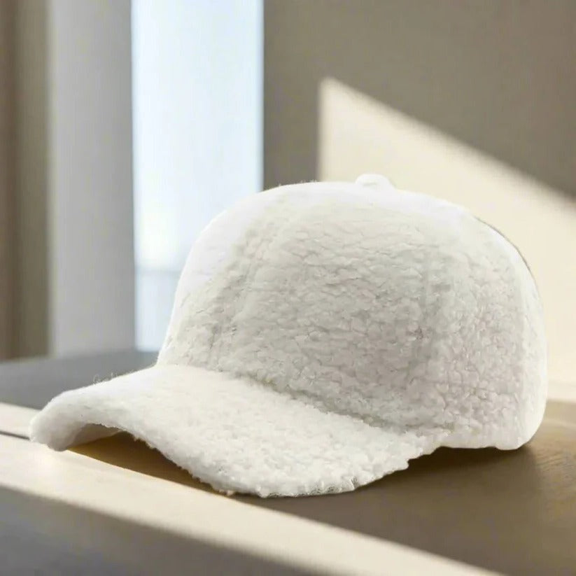 Teddy Fabric Adjustable Hat for Fall and Winter Casual Wear