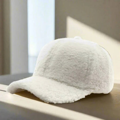 Teddy Fabric Adjustable Hat for Fall and Winter Casual Wear