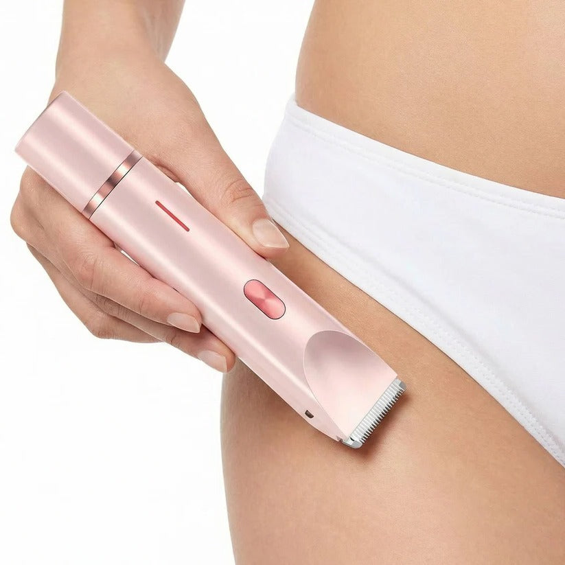 Women’s Dual Head Body Trimmer with IPX7 Waterproof  Rechargeable Design
