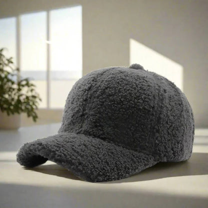 Teddy Fabric Adjustable Hat for Fall and Winter Casual Wear