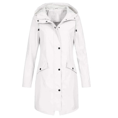 Women's Waterproof Rain Jacket with Lightweight Packable Design