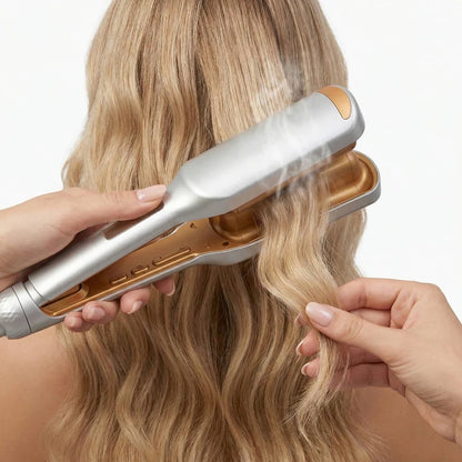 25mm Dual Barrel Hair Waver with 5 Adjustable Heat Settings
