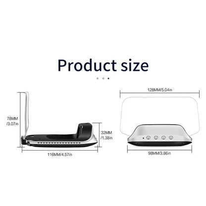 GPS Speed Monitor Head-Up Display with Auto-Dimming Brightness for Windshield Projection