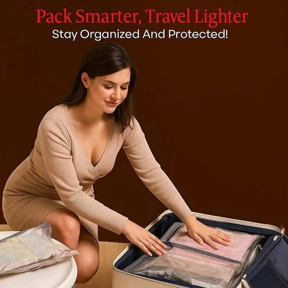 Cordless Vacuum Compression Bag Set with Hand Pump for Travel, 15 Piece
