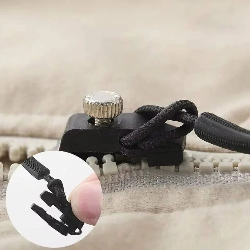 Universal Zipper Fix Kit 6 Pack, Clip On Replacement Sliders for Broken Zippers