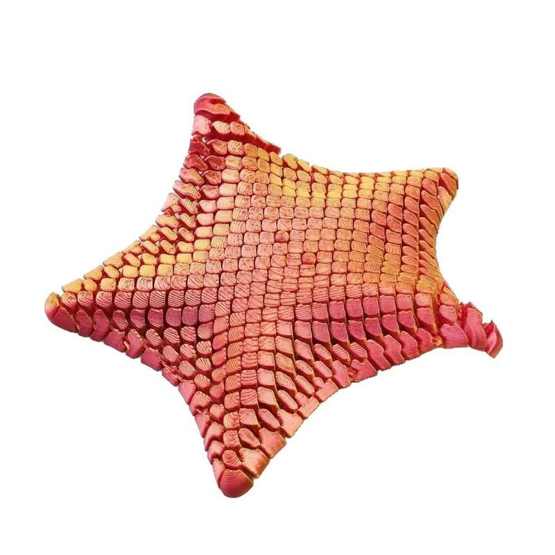 3D Printed Articulated Starfish Fidget Toy for Desk and Travel Use