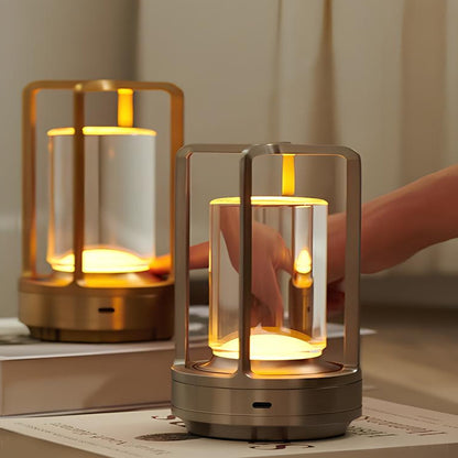 Rechargeable Table Lamp with Stepless Dimming and Adjustable Color Temperature