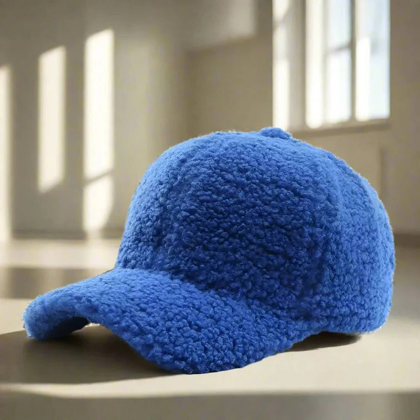 Teddy Fabric Adjustable Hat for Fall and Winter Casual Wear