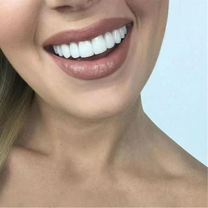 Reusable Snap On Tooth Cover with Heat Moldable Fit and White Finish