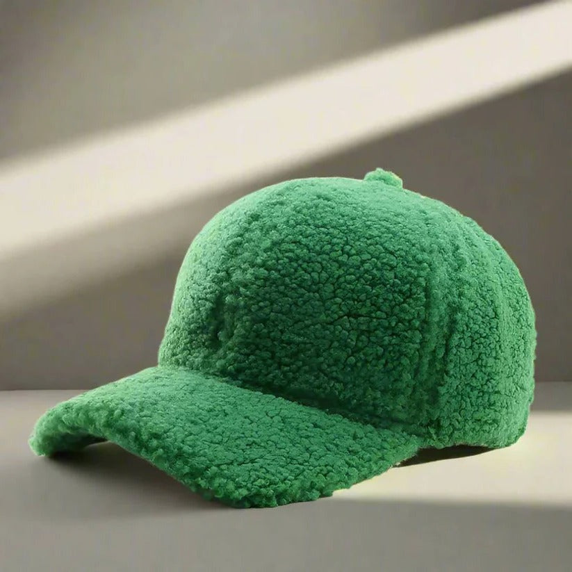 Teddy Fabric Adjustable Hat for Fall and Winter Casual Wear