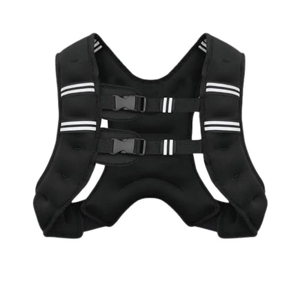 Weighted Training Vest with Breathable Channels and Reflective Stripes for Running