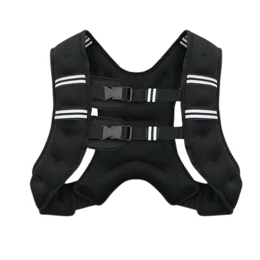 Weighted Training Vest with Breathable Channels and Reflective Stripes for Running