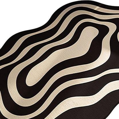 Rubber Bath Mat with Textured Grip Surface and Non-Slip Base