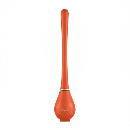 Wall Mount Silicone Toilet Brush with Lever Cap and Flexible Head