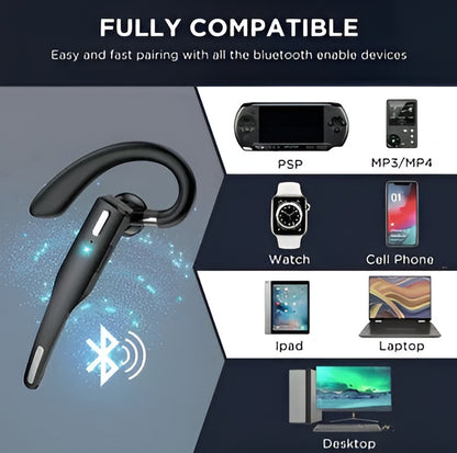 Bluetooth 5.1 Trucker Headset with Dual Mic Noise Cancelling