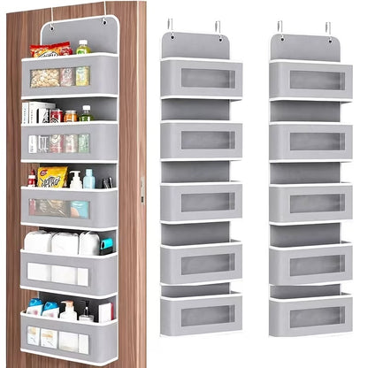 Five-Tier Hanging Storage Organizer for Bedroom, Bathroom and Pantry