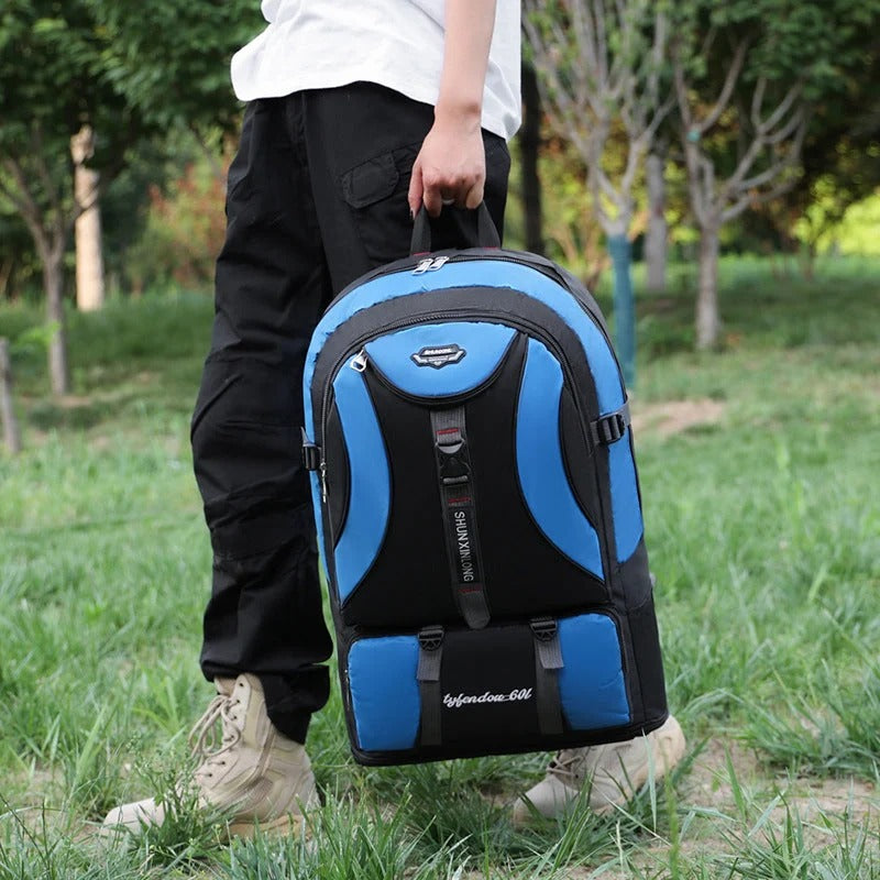 Water Resistant Travel Backpack with Multiple Compartments and Padded Laptop Sleeve