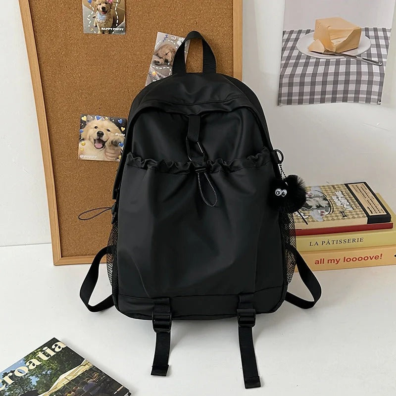 Water Resistant Everyday Backpack with Padded Straps and Mesh Side Pockets