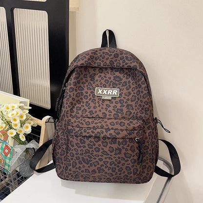 Wild Print Backpack Featuring Cushioned Straps and Dedicated Laptop Section