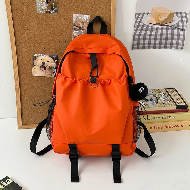 Water Resistant Everyday Backpack with Padded Straps and Mesh Side Pockets