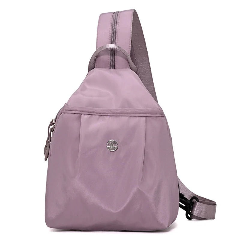 Adjustable Sling Backpack with Multiple Storage Compartments for Crossbody Wear