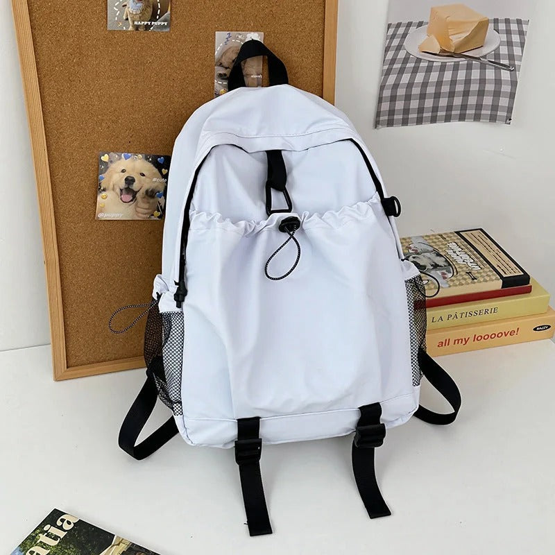 Water Resistant Everyday Backpack with Padded Straps and Mesh Side Pockets