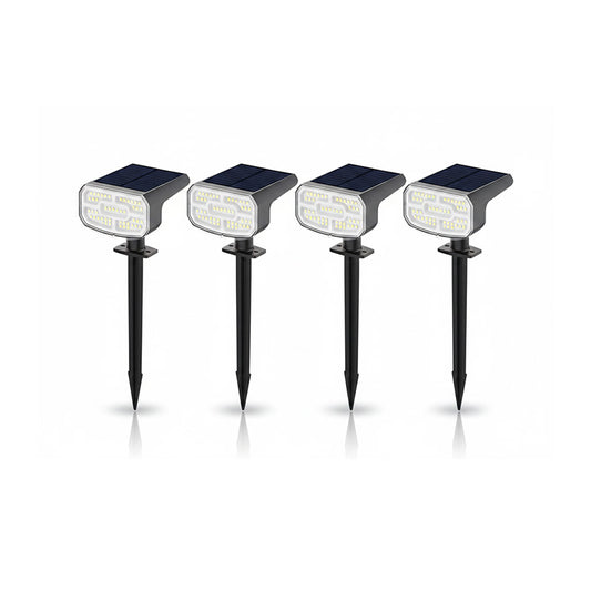 Solar Spotlight with Dual Brightness Modes and Auto Sensor, 4 Pack