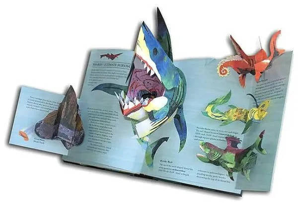 Dinosaur Pop Up Book with 3D Interactive Scenes for Kids