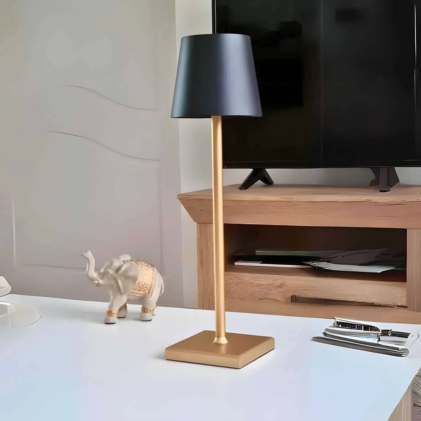 Touch Control LED Table Lamp with Three Color Temperatures and Dimming, Waterproof Design