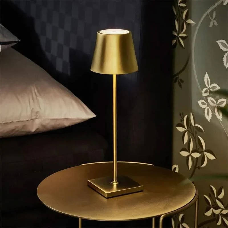 Touch Control LED Table Lamp with Three Color Temperatures and Dimming, Waterproof Design