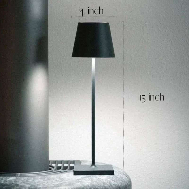 Touch Control LED Table Lamp with Three Color Temperatures and Dimming, Waterproof Design