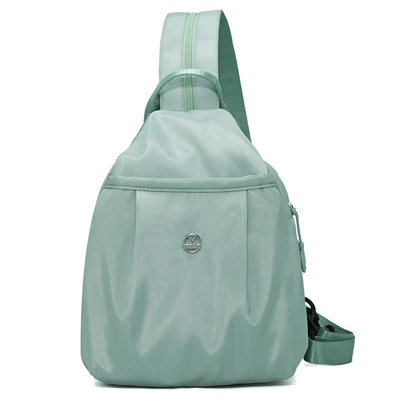 Adjustable Sling Backpack with Multiple Storage Compartments for Crossbody Wear