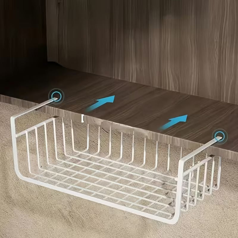 Tiered Hanging Storage Basket for Kitchen, Bathroom and Dorm Room Use