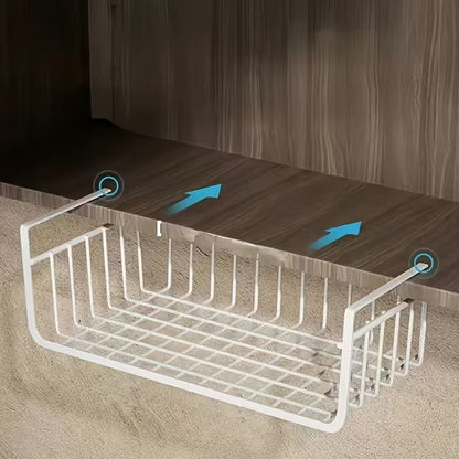 Tiered Hanging Storage Basket for Kitchen, Bathroom and Dorm Room Use