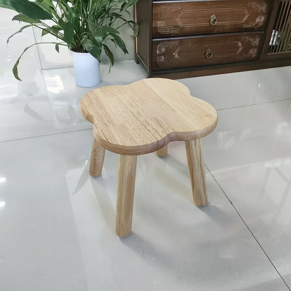 Solid Wood Ottoman Stool for Living Room and Office Décor