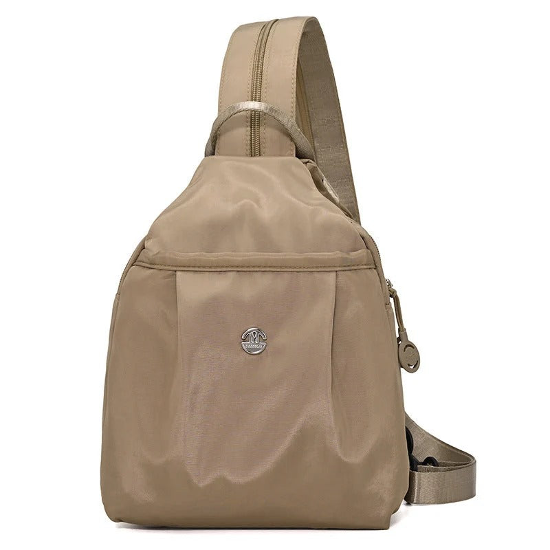 Adjustable Sling Backpack with Multiple Storage Compartments for Crossbody Wear