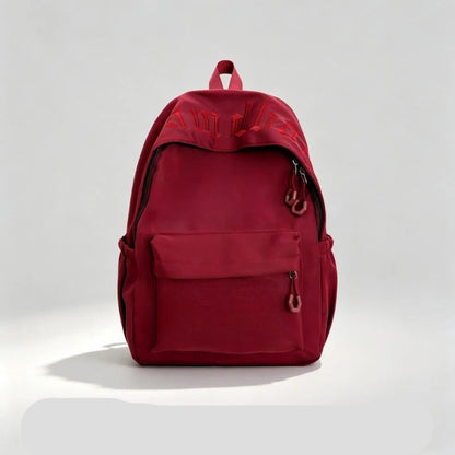 Adjustable Strap Backpack with Water Resistant Fabric and Multiple Storage Pockets