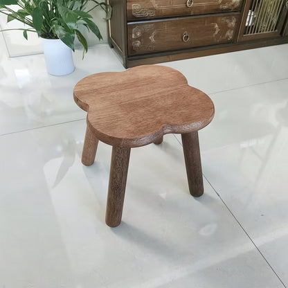 Solid Wood Ottoman Stool for Living Room and Office Décor
