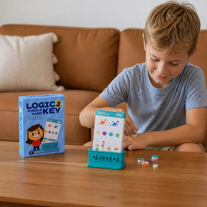 Educational Lock and Key Matching Set for Kids Pattern Recognition Skills