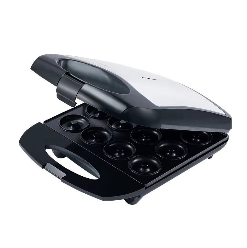 Electric Donut Maker with 12 Non Stick Cavities and Indicator Lights
