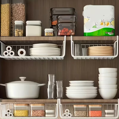 Tiered Hanging Storage Basket for Kitchen, Bathroom and Dorm Room Use