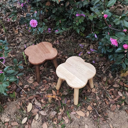 Solid Wood Ottoman Stool for Living Room and Office Décor