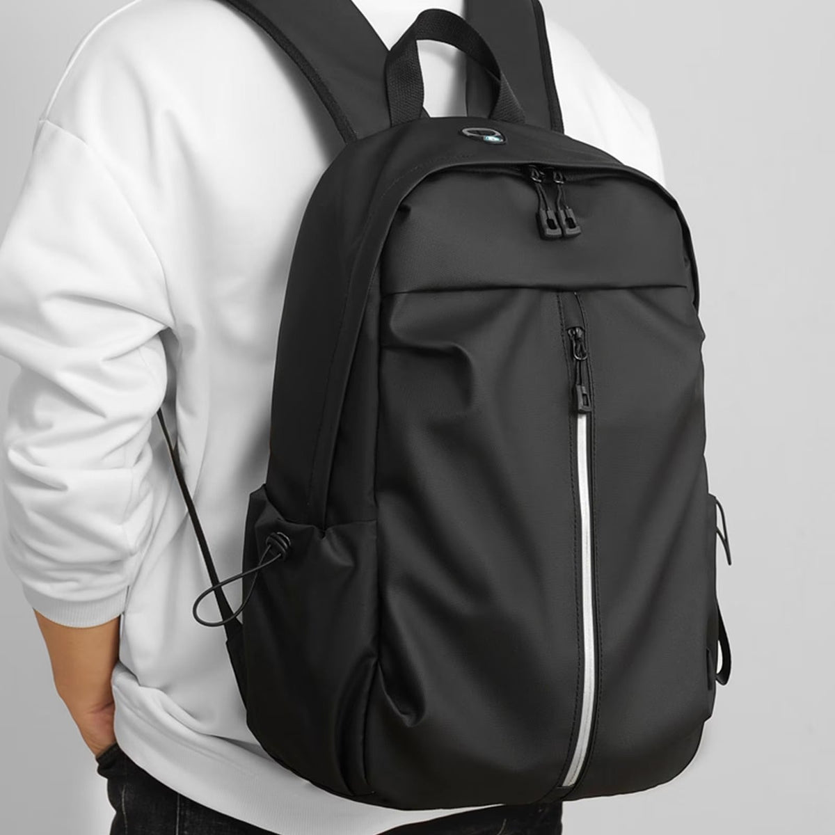 Commuter Laptop Backpack with Breathable Back Panel and Water Resistant Fabric