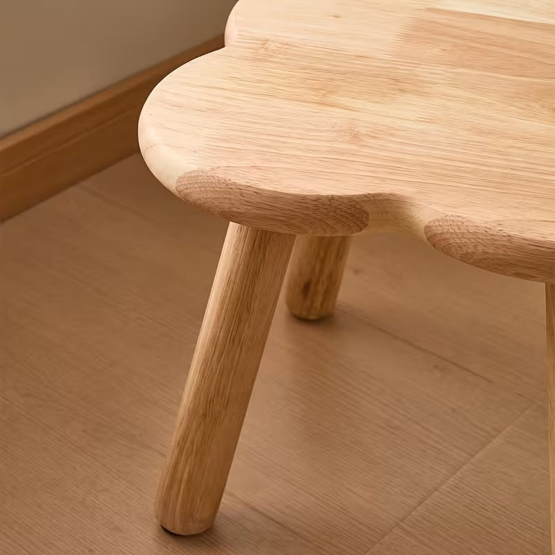 Solid Wood Ottoman Stool for Living Room and Office Décor