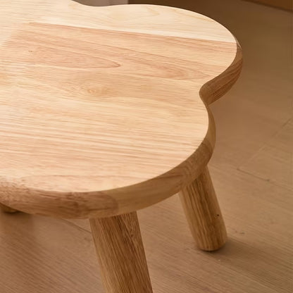 Solid Wood Ottoman Stool for Living Room and Office Décor