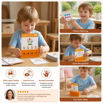 Educational Lock and Key Matching Set for Kids Pattern Recognition Skills