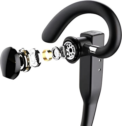 Bluetooth 5.1 Trucker Headset with Dual Mic Noise Cancelling